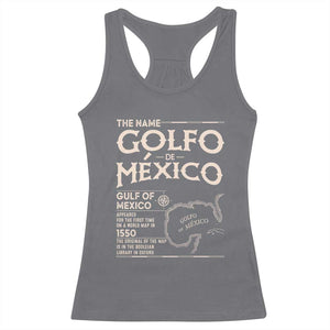 Gulf Of Mexico Racerback Tank Top 1672 Historic Map Coast Mexico Lover TS10 Charcoal Print Your Wear
