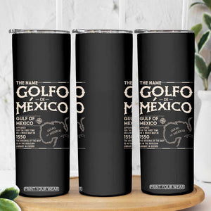 Gulf Of Mexico Skinny Tumbler 1672 Historic Map Coast Mexico Lover TS10 Print Your Wear