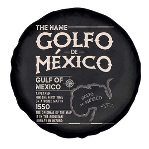 Gulf Of Mexico Spare Tire Cover 1672 Historic Map Coast Mexico Lover TS10 Print Your Wear