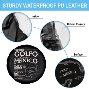 Gulf Of Mexico Spare Tire Cover 1672 Historic Map Coast Mexico Lover TS10 Print Your Wear