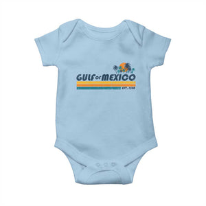 Gulf Of Mexico Baby Onesie Texas Alabama Mississippi Florida Beach Gulf Coast Mexico Lover TS10 Light Blue Print Your Wear