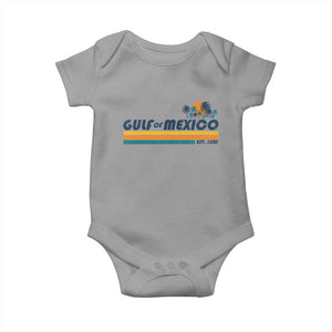 Gulf Of Mexico Baby Onesie Texas Alabama Mississippi Florida Beach Gulf Coast Mexico Lover TS10 Sport Gray Print Your Wear
