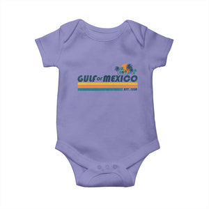 Gulf Of Mexico Baby Onesie Texas Alabama Mississippi Florida Beach Gulf Coast Mexico Lover TS10 Violet Print Your Wear
