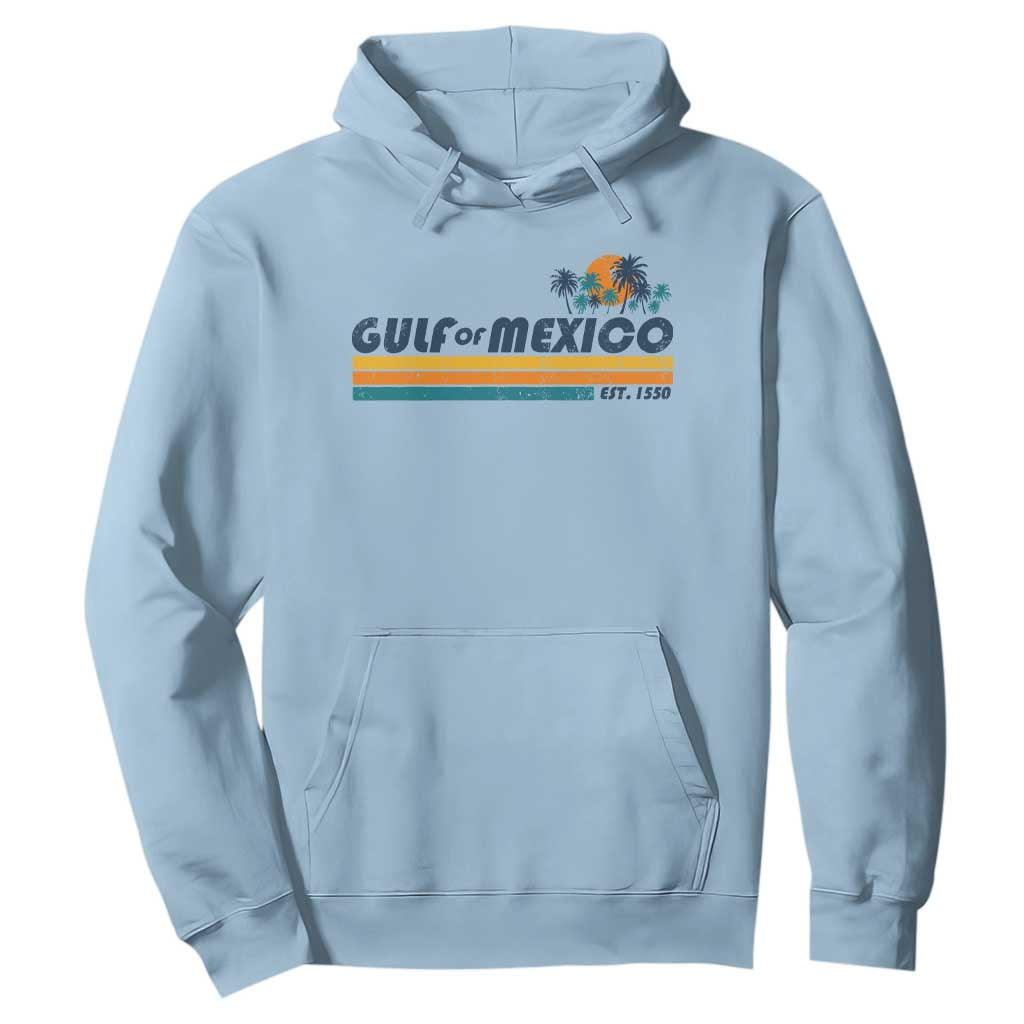 Gulf Of Mexico Hoodie Texas Alabama Mississippi Florida Beach Gulf Coast Mexico Lover TS10 Light Blue Print Your Wear
