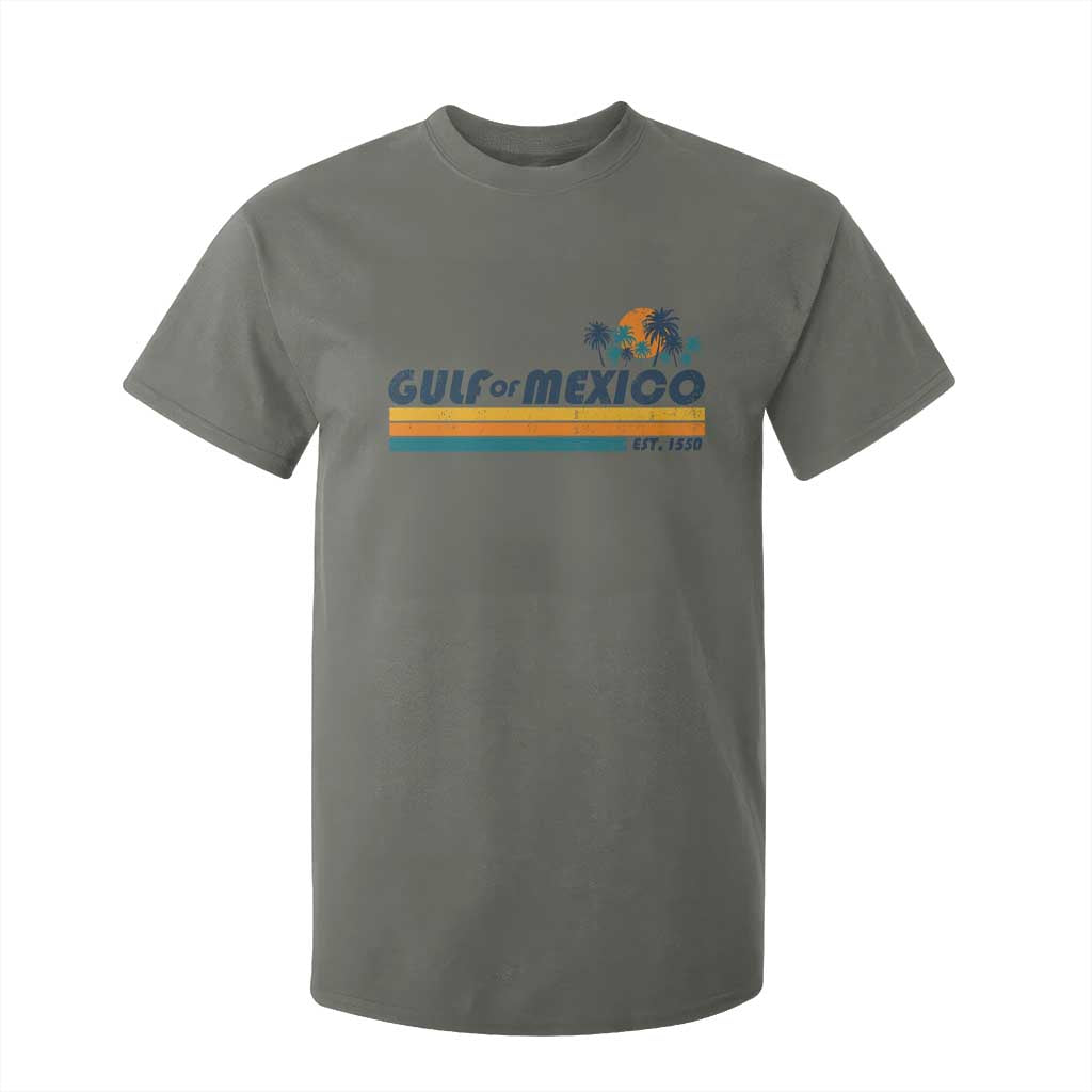 Gulf Of Mexico T Shirt For Kid Texas Alabama Mississippi Florida Beach Gulf Coast Mexico Lover TS10 Military Green Print Your Wear