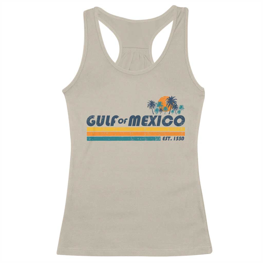 Gulf Of Mexico Racerback Tank Top Texas Alabama Mississippi Florida Beach Gulf Coast Mexico Lover TS10 Sand Print Your Wear