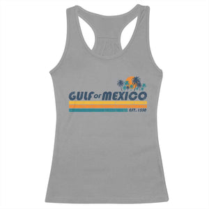 Gulf Of Mexico Racerback Tank Top Texas Alabama Mississippi Florida Beach Gulf Coast Mexico Lover TS10 Sport Gray Print Your Wear