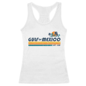 Gulf Of Mexico Racerback Tank Top Texas Alabama Mississippi Florida Beach Gulf Coast Mexico Lover TS10 White Print Your Wear