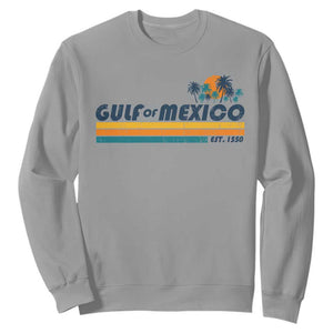 Gulf Of Mexico Sweatshirt Texas Alabama Mississippi Florida Beach Gulf Coast Mexico Lover TS10 Sport Gray Print Your Wear