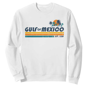 Gulf Of Mexico Sweatshirt Texas Alabama Mississippi Florida Beach Gulf Coast Mexico Lover TS10 White Print Your Wear