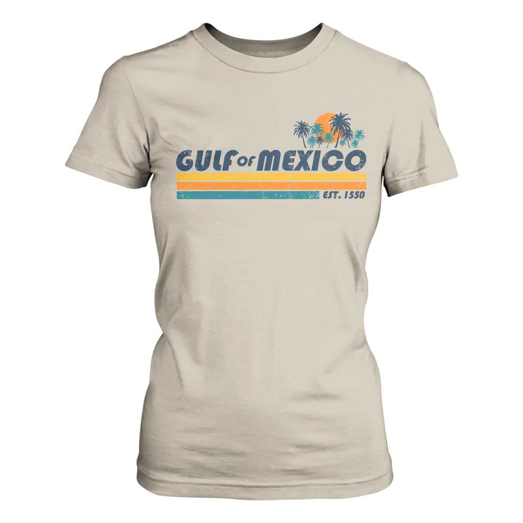 Gulf Of Mexico T Shirt For Women Texas Alabama Mississippi Florida Beach Gulf Coast Mexico Lover TS10 Sand Print Your Wear