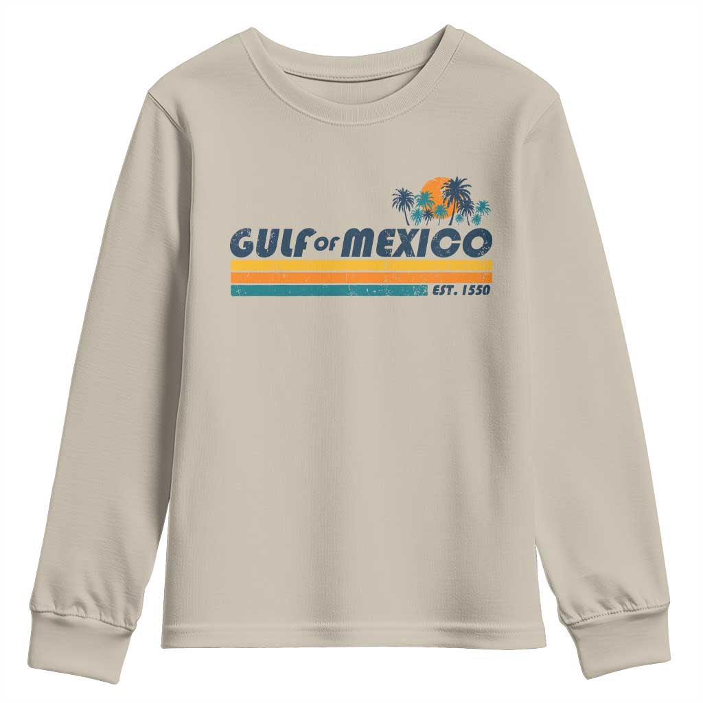 Gulf Of Mexico Youth Sweatshirt Texas Alabama Mississippi Florida Beach Gulf Coast Mexico Lover TS10 Sand Print Your Wear