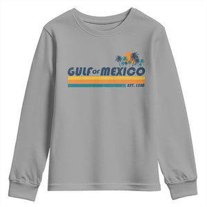 Gulf Of Mexico Youth Sweatshirt Texas Alabama Mississippi Florida Beach Gulf Coast Mexico Lover TS10 Sport Gray Print Your Wear