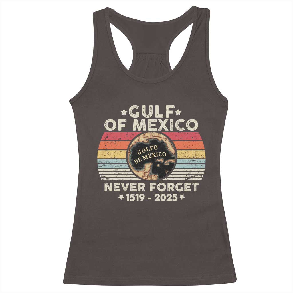 Never Forget Gulf Of Mexico Racerback Tank Top 1915 - 2025 TS10 Dark Chocolate Print Your Wear