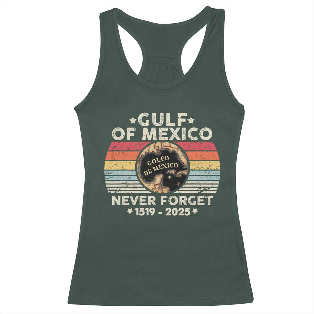 Never Forget Gulf Of Mexico Racerback Tank Top 1915 - 2025 TS10 Dark Forest Green Print Your Wear