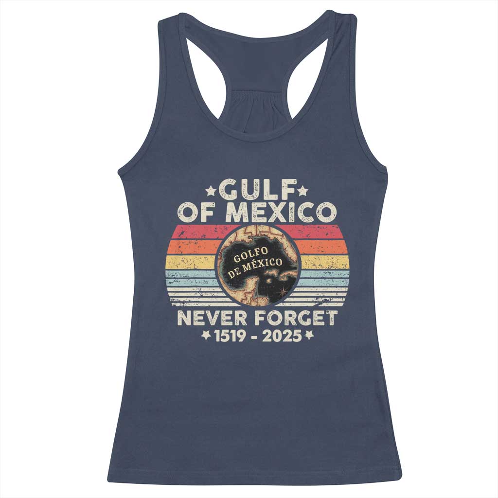 Never Forget Gulf Of Mexico Racerback Tank Top 1915 - 2025 TS10 Navy Print Your Wear