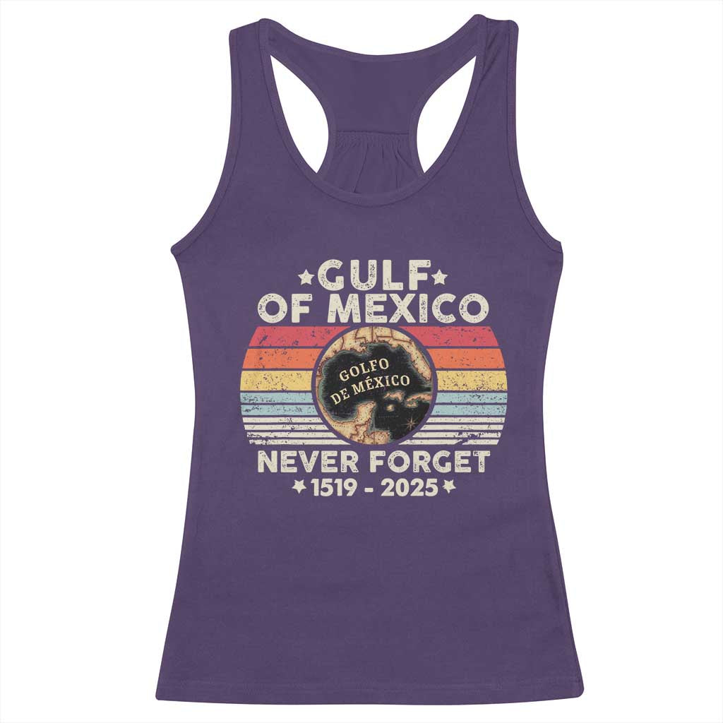 Never Forget Gulf Of Mexico Racerback Tank Top 1915 - 2025 TS10 Purple Print Your Wear