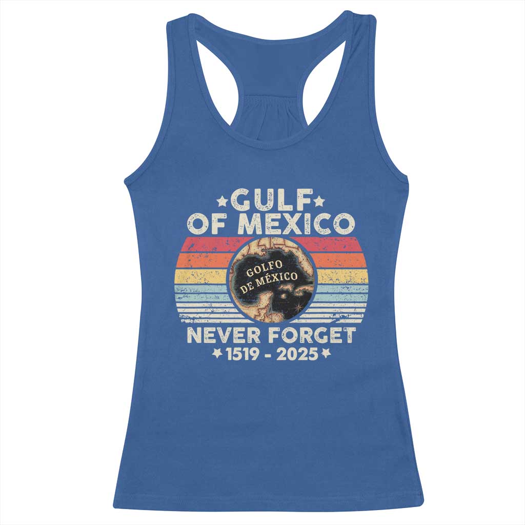 Never Forget Gulf Of Mexico Racerback Tank Top 1915 - 2025 TS10 Royal Blue Print Your Wear