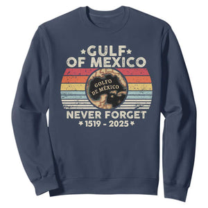 Never Forget Gulf Of Mexico Sweatshirt 1915 - 2025 TS10 Navy Print Your Wear