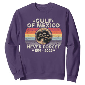 Never Forget Gulf Of Mexico Sweatshirt 1915 - 2025 TS10 Purple Print Your Wear