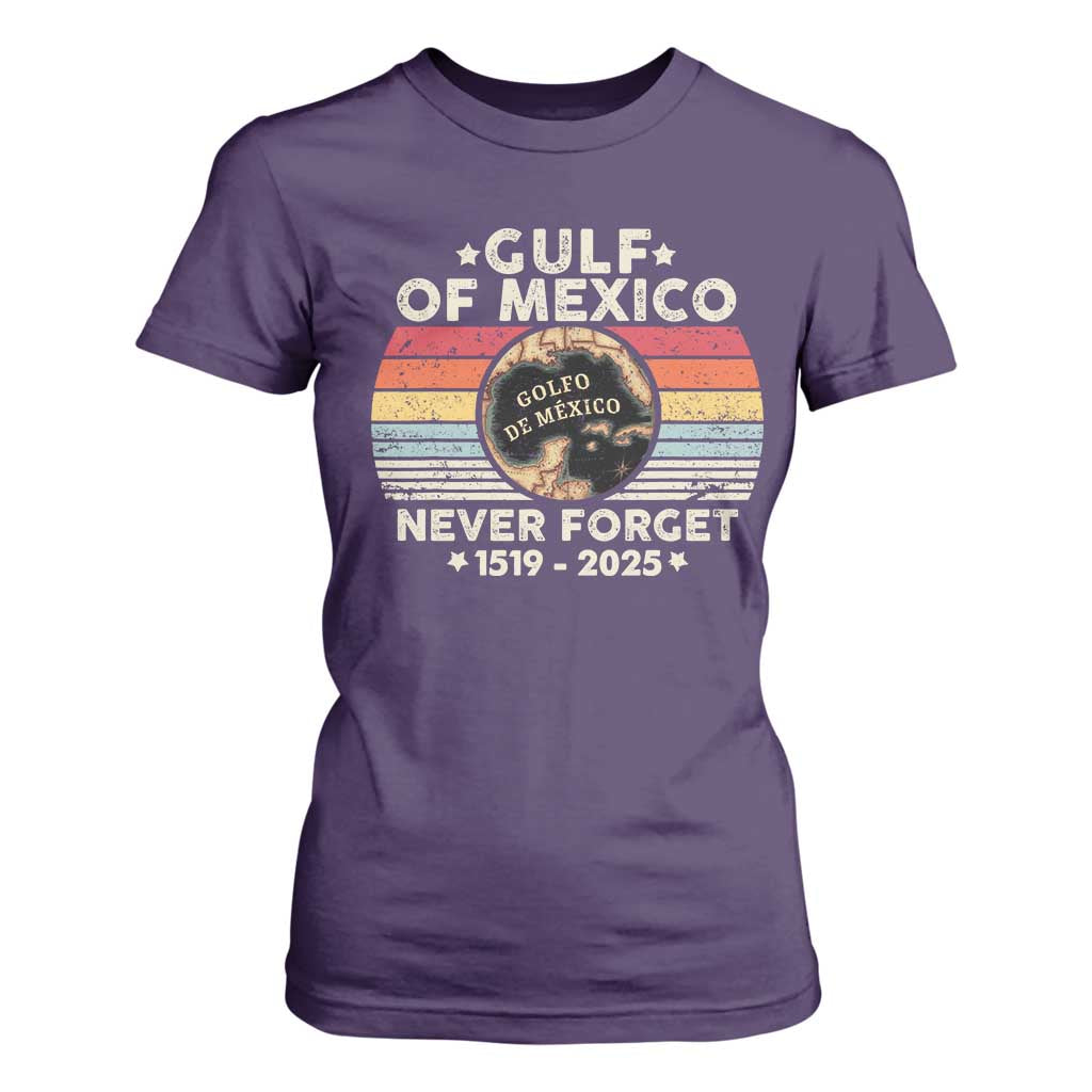 Never Forget Gulf Of Mexico T Shirt For Women 1915 - 2025 TS10 Purple Print Your Wear