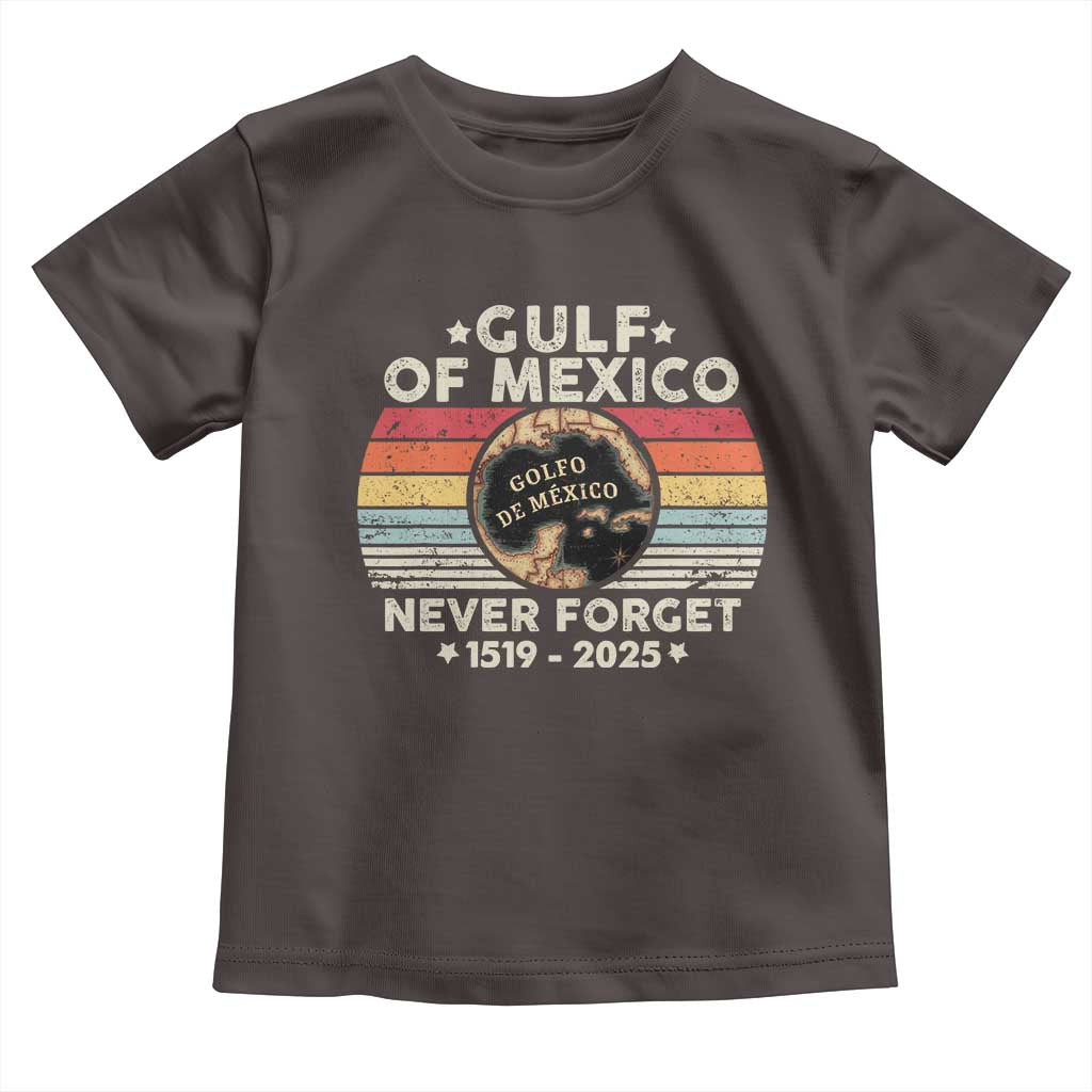 Never Forget Gulf Of Mexico Toddler T Shirt 1915 - 2025 TS10 Dark Chocolate Print Your Wear