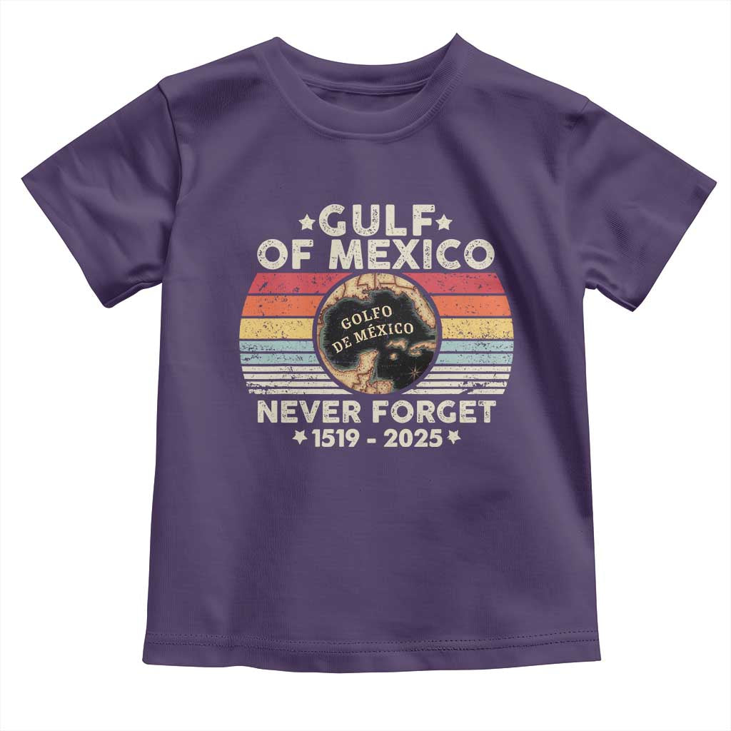Never Forget Gulf Of Mexico Toddler T Shirt 1915 - 2025 TS10 Purple Print Your Wear