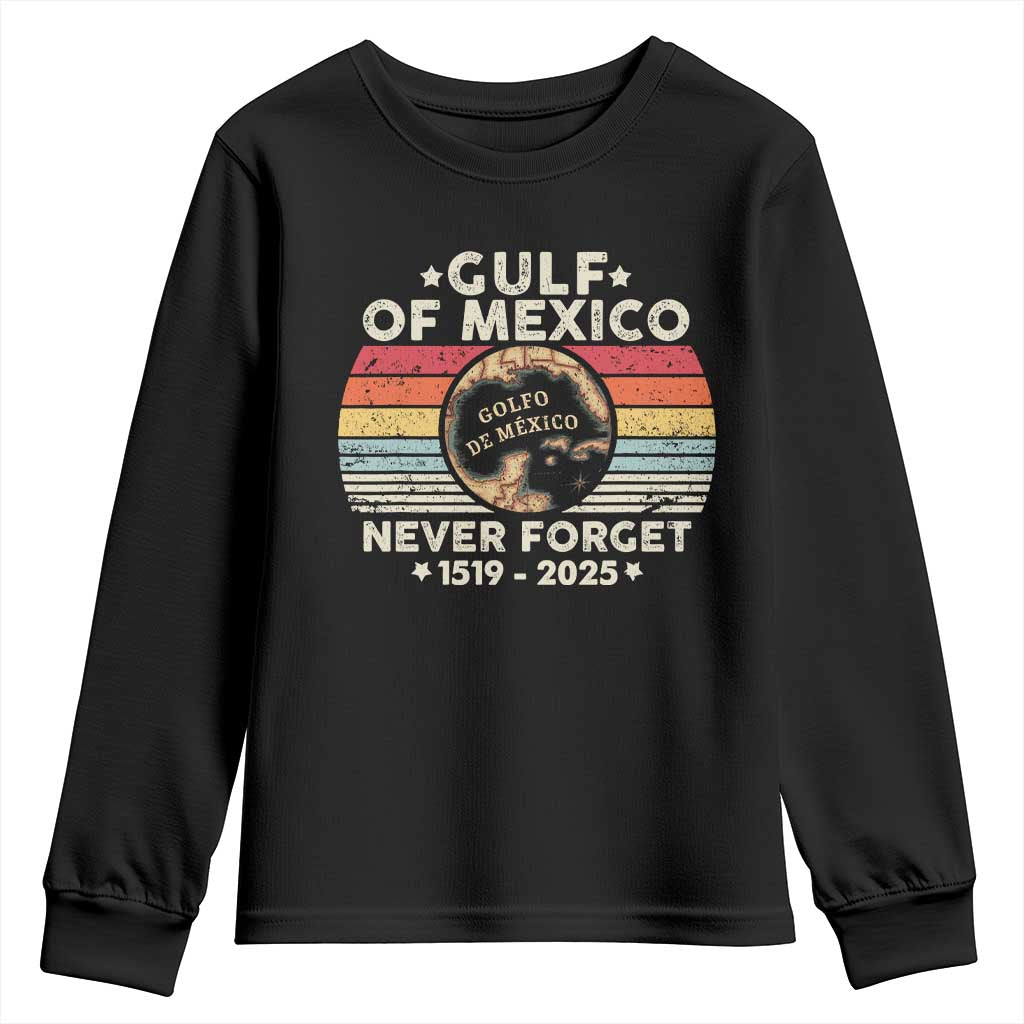 Never Forget Gulf Of Mexico Youth Sweatshirt 1915 - 2025 TS10 Black Print Your Wear