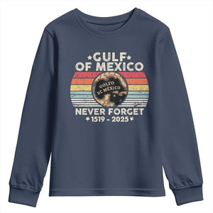 Never Forget Gulf Of Mexico Youth Sweatshirt 1915 - 2025 TS10 Navy Print Your Wear