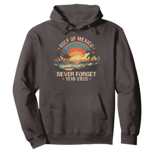 Gulf Of Mexico Hoodie Never Forget 1915 - 2025 Coast Texas Alabama Mississippi Florida Beach TS10 Dark Chocolate Print Your Wear