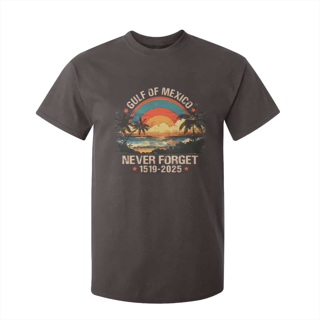 Gulf Of Mexico T Shirt For Kid Never Forget 1915 - 2025 Coast Texas Alabama Mississippi Florida Beach TS10 Dark Chocolate Print Your Wear