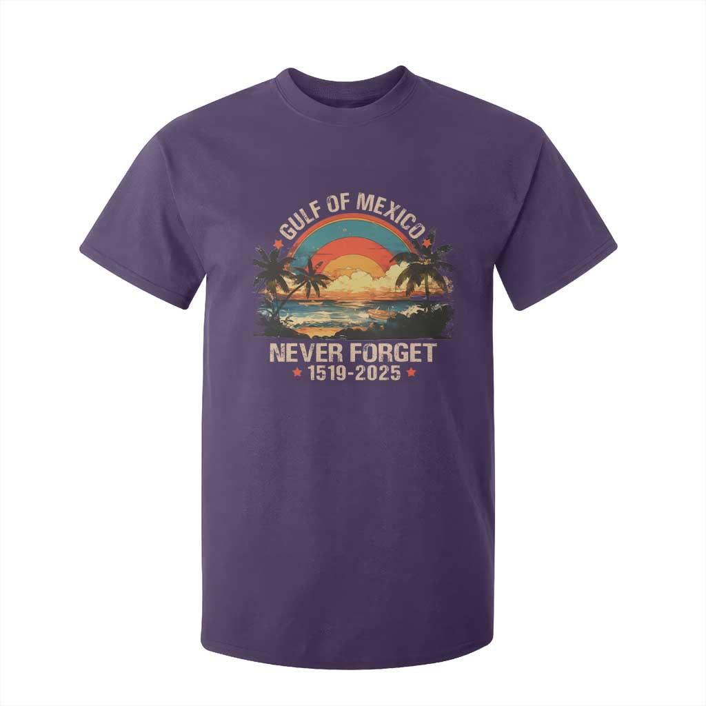 Gulf Of Mexico T Shirt For Kid Never Forget 1915 - 2025 Coast Texas Alabama Mississippi Florida Beach TS10 Purple Print Your Wear