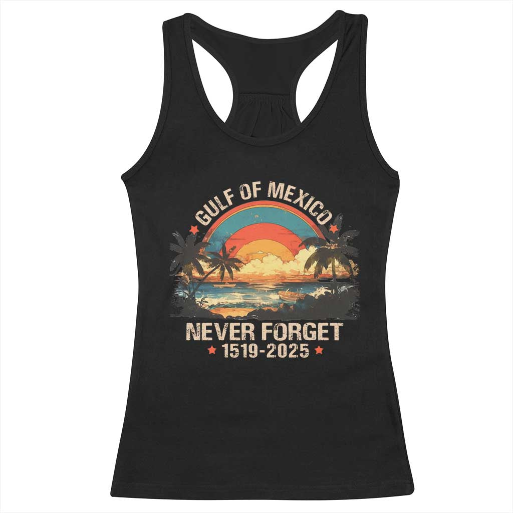Gulf Of Mexico Racerback Tank Top Never Forget 1915 - 2025 Coast Texas Alabama Mississippi Florida Beach TS10 Black Print Your Wear