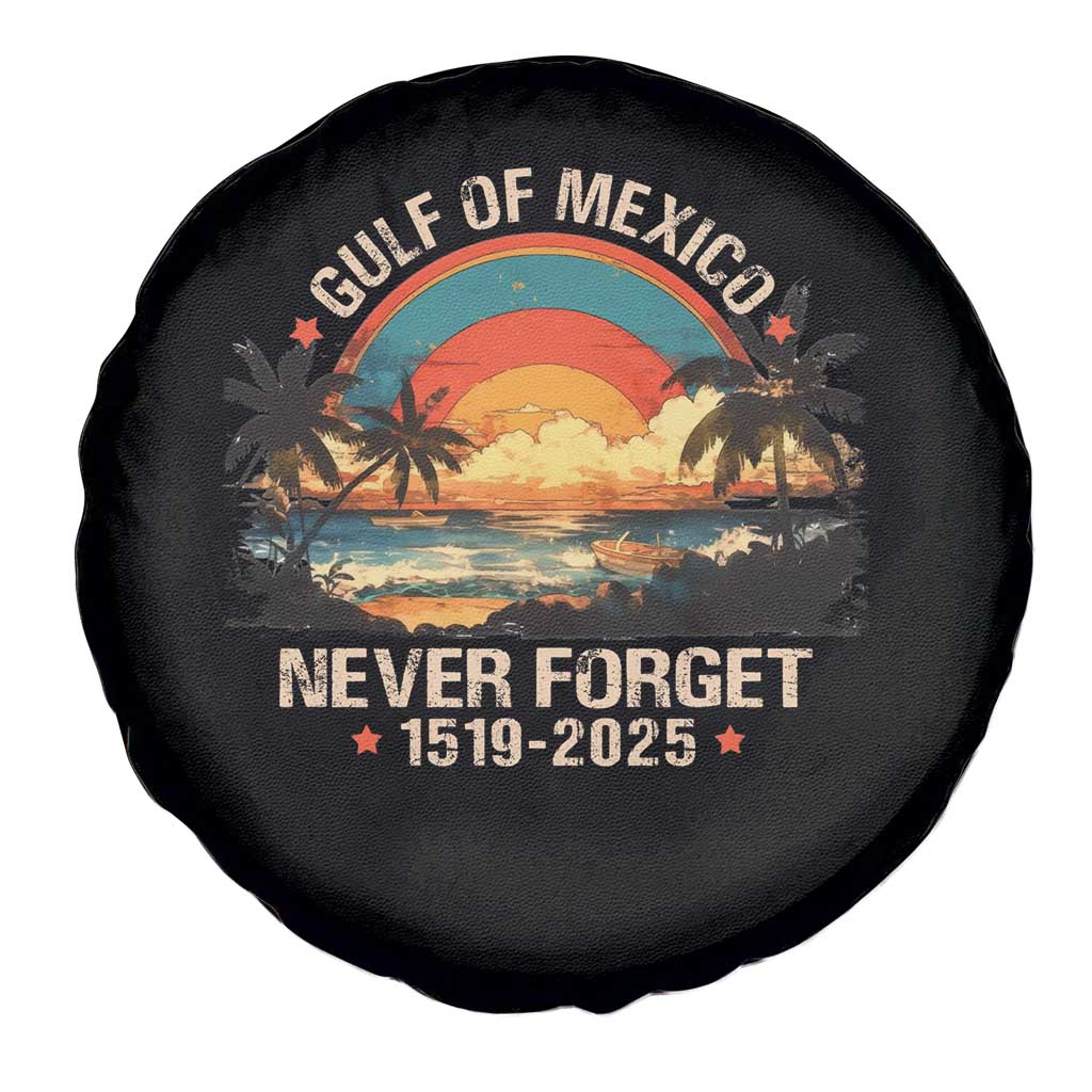 Gulf Of Mexico Spare Tire Cover Never Forget 1915 - 2025 Coast Texas Alabama Mississippi Florida Beach TS10 Print Your Wear