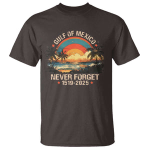 Gulf Of Mexico T Shirt Never Forget 1915 - 2025 Coast Texas Alabama Mississippi Florida Beach TS10 Dark Chocolate Print Your Wear