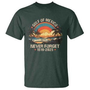 Gulf Of Mexico T Shirt Never Forget 1915 - 2025 Coast Texas Alabama Mississippi Florida Beach TS10 Dark Forest Green Print Your Wear