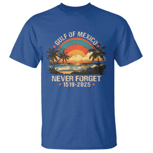 Gulf Of Mexico T Shirt Never Forget 1915 - 2025 Coast Texas Alabama Mississippi Florida Beach TS10 Royal Blue Print Your Wear