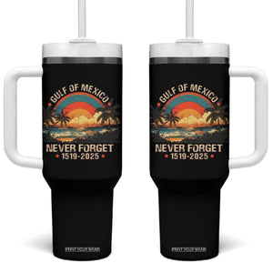 Gulf Of Mexico Tumbler With Handle Never Forget 1915 - 2025 Coast Texas Alabama Mississippi Florida Beach TS10 One Size: 40 oz Black Print Your Wear