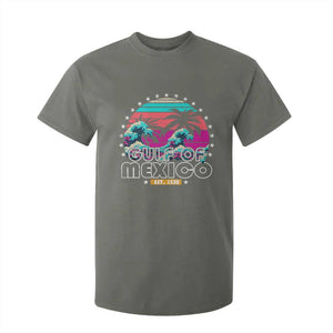 Gulf Of Mexico T Shirt For Kid Est. 1550 Retro Summer Vibes TS10 Military Green Print Your Wear