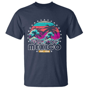 Gulf Of Mexico T Shirt Est. 1550 Retro Summer Vibes TS10 Navy Print Your Wear