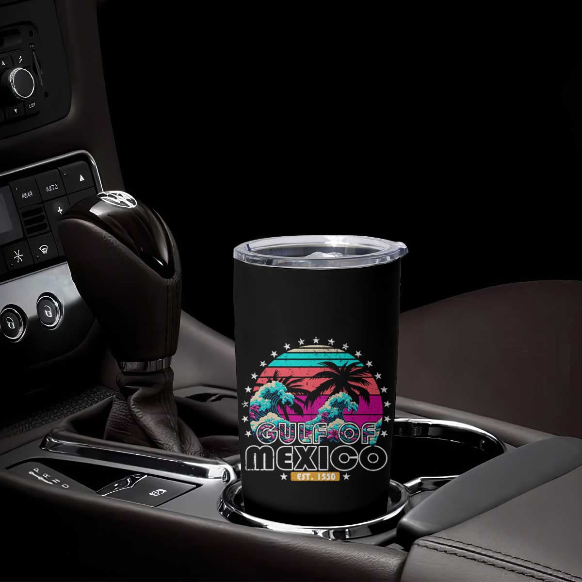 Gulf Of Mexico Tumbler Cup Est. 1550 Retro Summer Vibes TS10 Print Your Wear