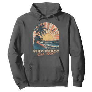 Gulf Of Mexico Hoodie Est. 1550 Sunny Vibes TS10 Dark Heather Print Your Wear
