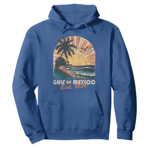 Gulf Of Mexico Hoodie Est. 1550 Sunny Vibes TS10 Royal Blue Print Your Wear