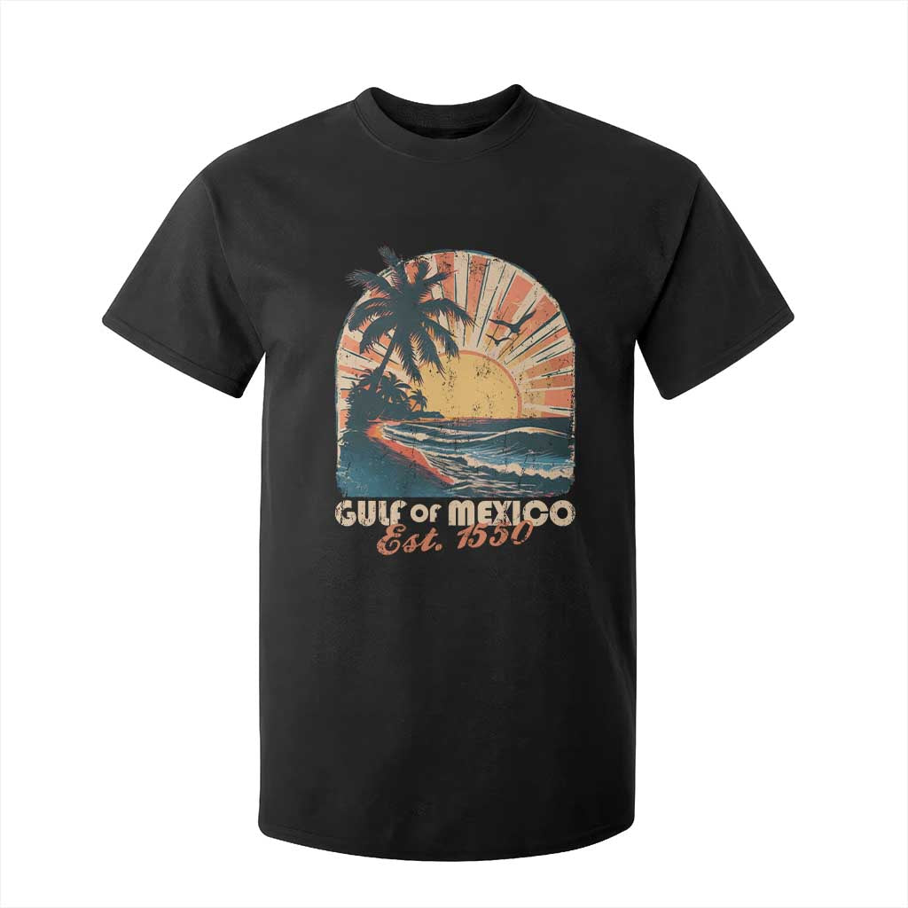Gulf Of Mexico T Shirt For Kid Est. 1550 Sunny Vibes TS10 Black Print Your Wear