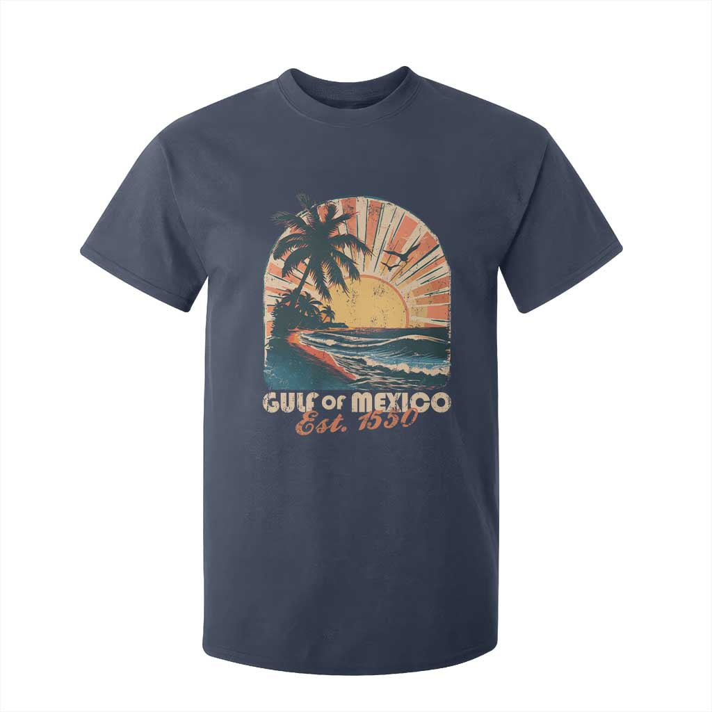 Gulf Of Mexico T Shirt For Kid Est. 1550 Sunny Vibes TS10 Navy Print Your Wear