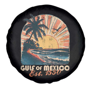Gulf Of Mexico Spare Tire Cover Est. 1550 Sunny Vibes TS10 Print Your Wear