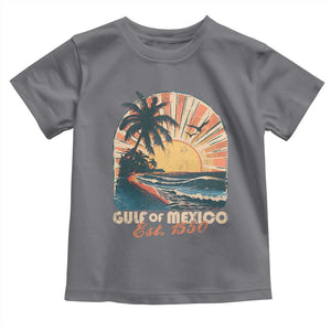 Gulf Of Mexico Toddler T Shirt Est. 1550 Sunny Vibes TS10 Charcoal Print Your Wear