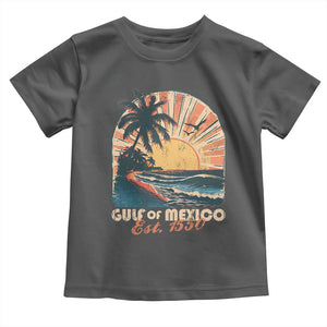 Gulf Of Mexico Toddler T Shirt Est. 1550 Sunny Vibes TS10 Dark Heather Print Your Wear