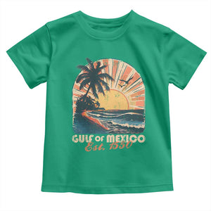 Gulf Of Mexico Toddler T Shirt Est. 1550 Sunny Vibes TS10 Irish Green Print Your Wear