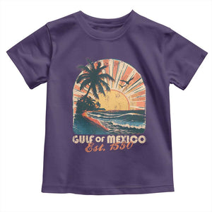 Gulf Of Mexico Toddler T Shirt Est. 1550 Sunny Vibes TS10 Purple Print Your Wear